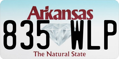 AR license plate 835WLP