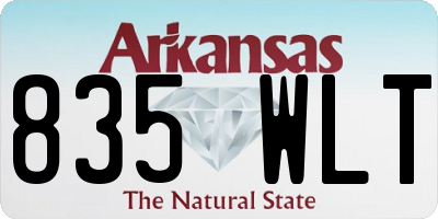 AR license plate 835WLT
