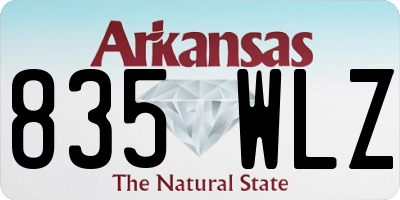 AR license plate 835WLZ