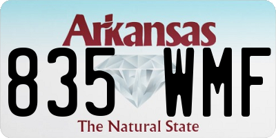 AR license plate 835WMF