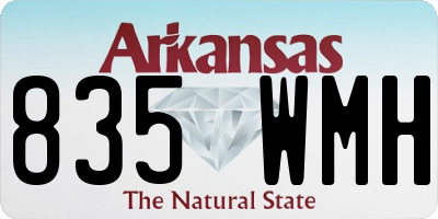 AR license plate 835WMH