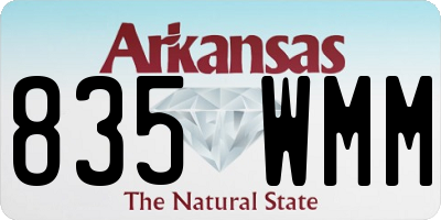 AR license plate 835WMM