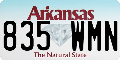 AR license plate 835WMN