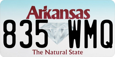 AR license plate 835WMQ
