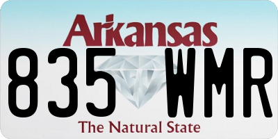 AR license plate 835WMR