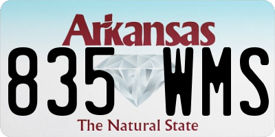 AR license plate 835WMS