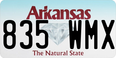 AR license plate 835WMX