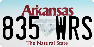 AR license plate 835WRS