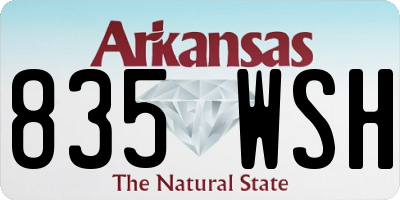 AR license plate 835WSH