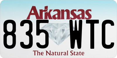 AR license plate 835WTC