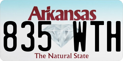 AR license plate 835WTH