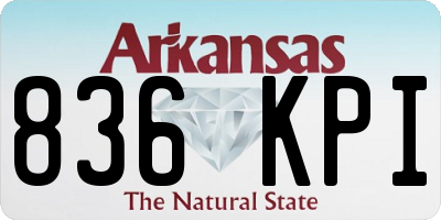 AR license plate 836KPI