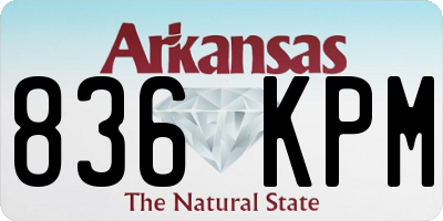 AR license plate 836KPM