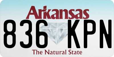 AR license plate 836KPN