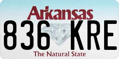 AR license plate 836KRE