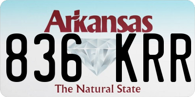 AR license plate 836KRR