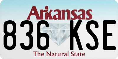 AR license plate 836KSE