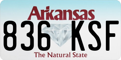 AR license plate 836KSF