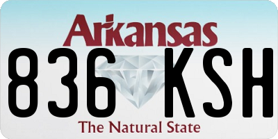 AR license plate 836KSH