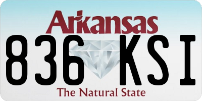 AR license plate 836KSI