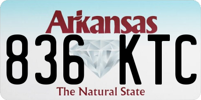 AR license plate 836KTC