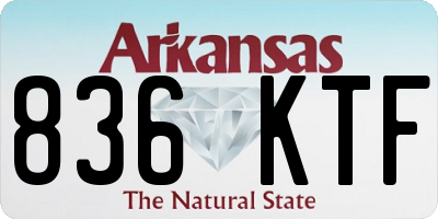 AR license plate 836KTF