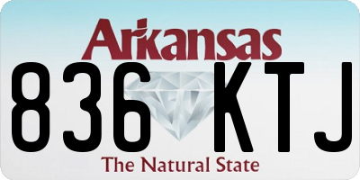 AR license plate 836KTJ
