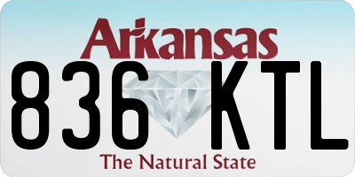 AR license plate 836KTL