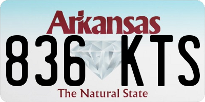 AR license plate 836KTS