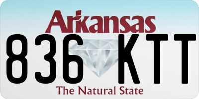 AR license plate 836KTT