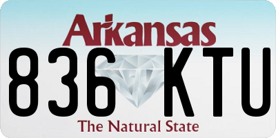 AR license plate 836KTU