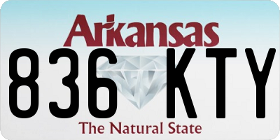 AR license plate 836KTY