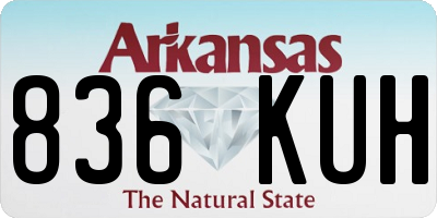 AR license plate 836KUH