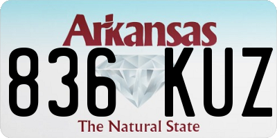 AR license plate 836KUZ