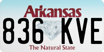 AR license plate 836KVE