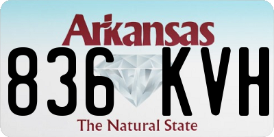 AR license plate 836KVH