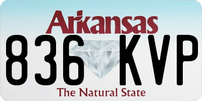 AR license plate 836KVP