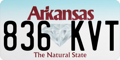 AR license plate 836KVT