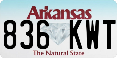 AR license plate 836KWT