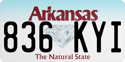 AR license plate 836KYI