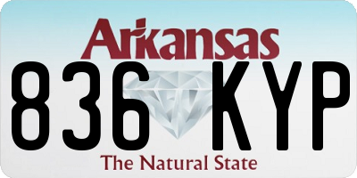 AR license plate 836KYP