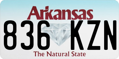 AR license plate 836KZN