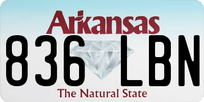 AR license plate 836LBN