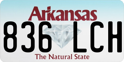 AR license plate 836LCH