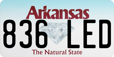AR license plate 836LED