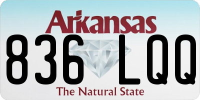 AR license plate 836LQQ