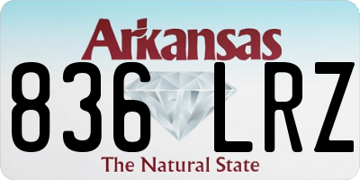 AR license plate 836LRZ