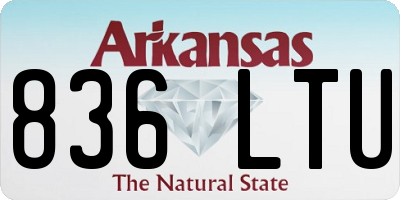 AR license plate 836LTU