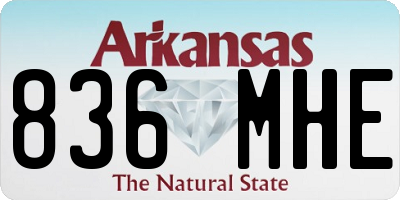 AR license plate 836MHE