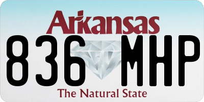 AR license plate 836MHP